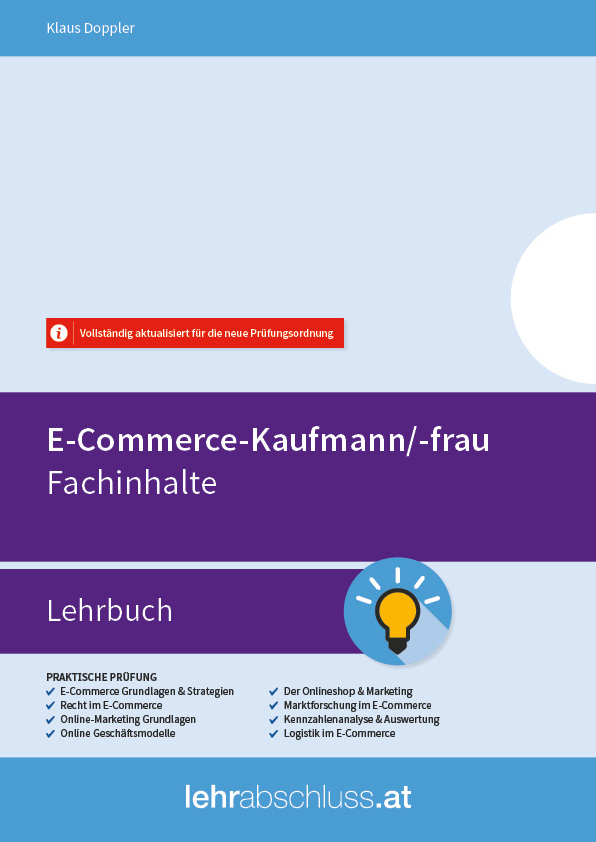 Kombi - E-Commerce Kaufmann /-frau - Fachinhalte Lehrbuch